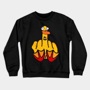 Funny Duck Middle Finger Crewneck Sweatshirt